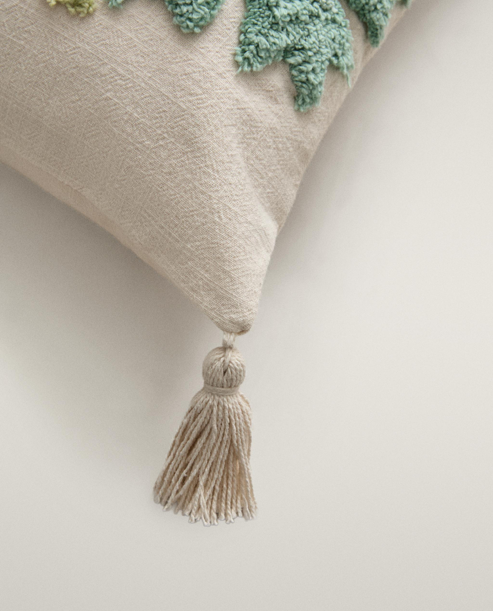 Zara Home наволочка декоративная из хлопка, бирюзовый, 40x60 см