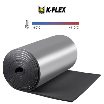 Рулон теплоизоляции из вспененного каучука ST с покрытием IC CLAD SR