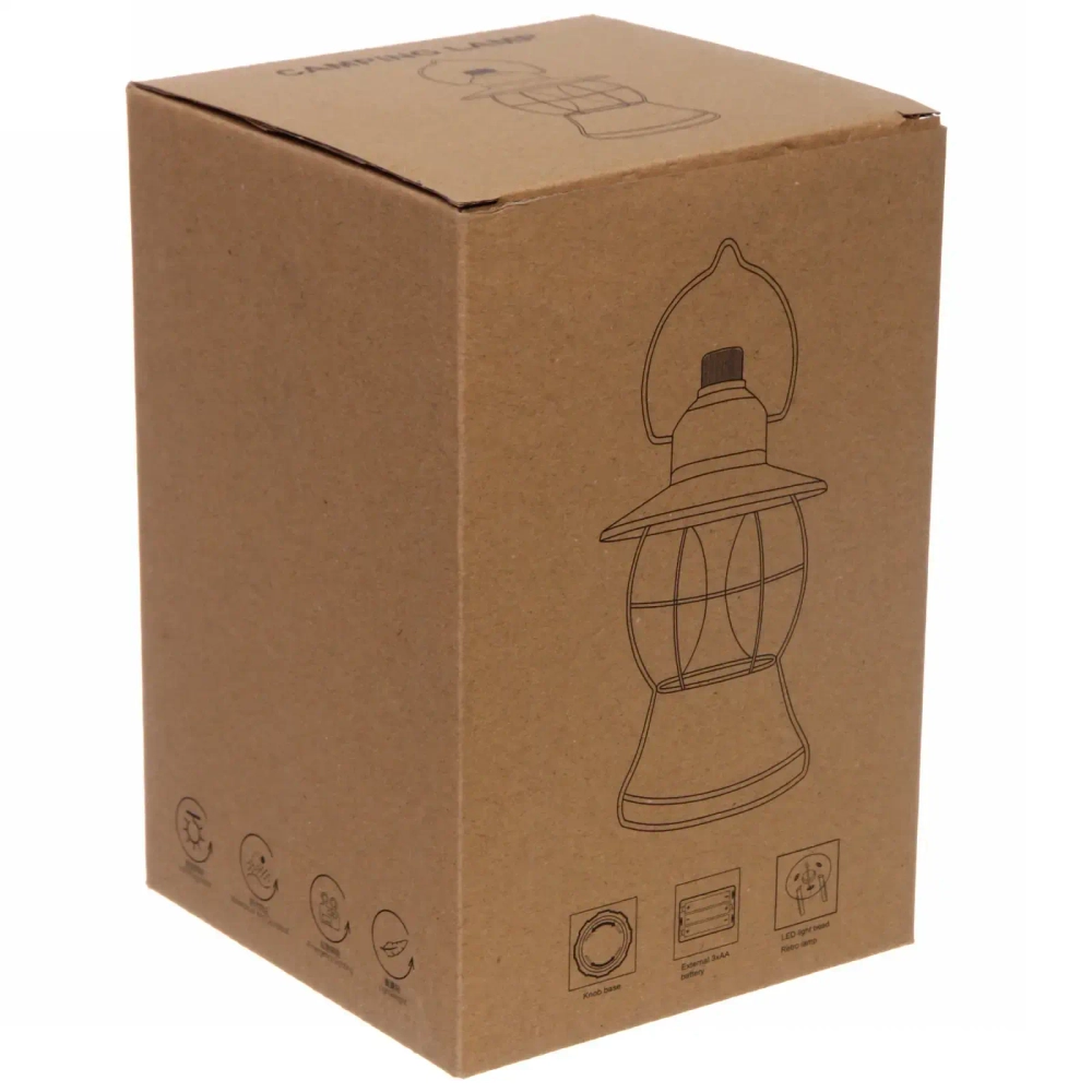 Фонарь кемпинговый подвесной 6 режимов 3LED+3TF, 19*13 см 3хAA