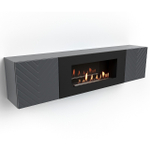 Тумба с биокамином Firelight BFP-P1700V графит