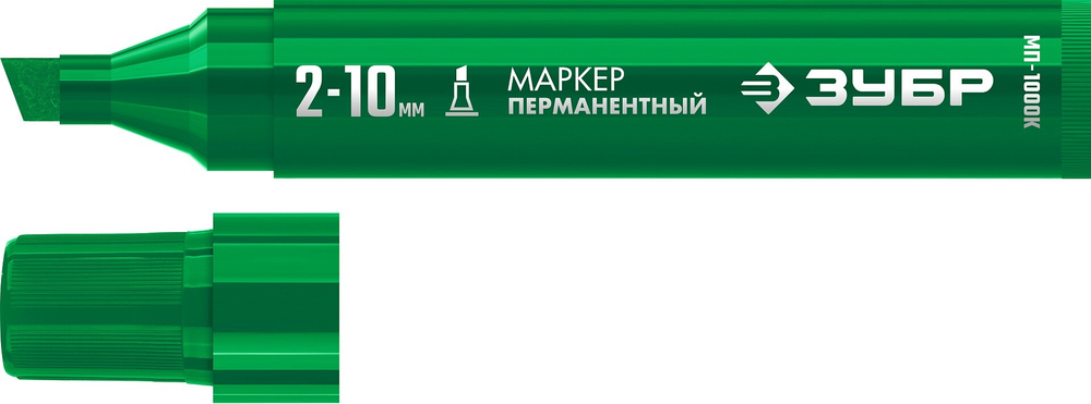 ЗУБР МП-1000К зеленый, 2-10 мм, клиновидный перманентный марке (06333-4)