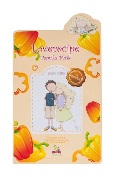 Тканевая маска со Сладким Перцем (выравнивание текстуры кожи) Sally's box Loverecipe Paprika Mask 20 мл