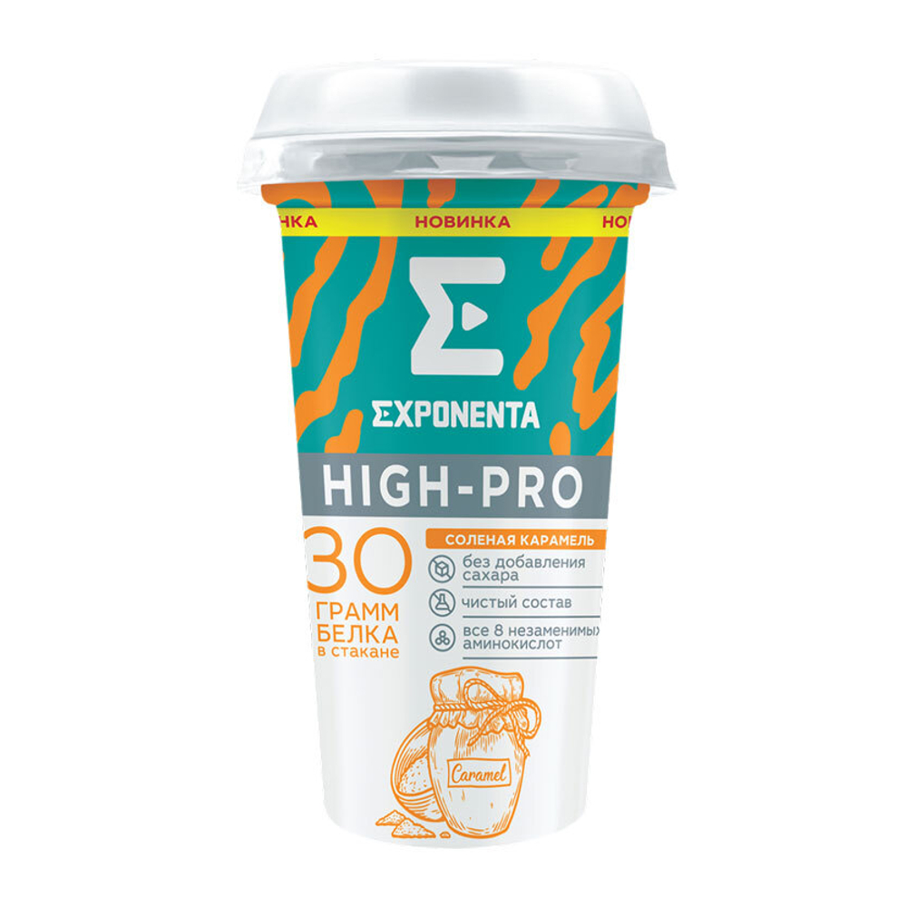 Напиток  кисломоч. HIGH-PRO соленая карамель 250гр