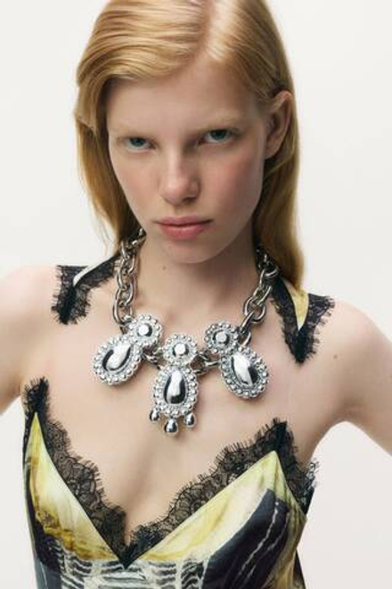 H&M - Glenn Martens Ожерелье с подвеской, серебряный