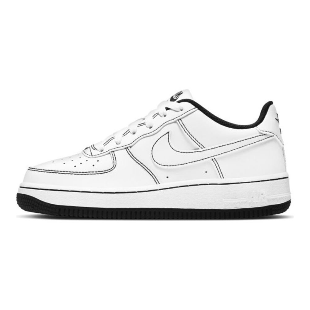 Кроссовки Nike Air Force 1 07 Low GS Contrast Stitch - White Black