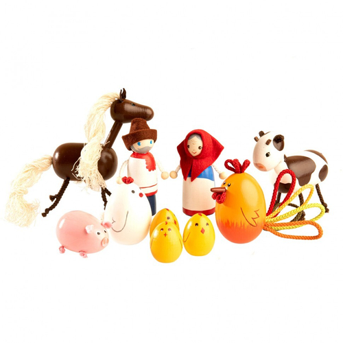 Набор пальчиковых игрушек "В деревне", Вальда