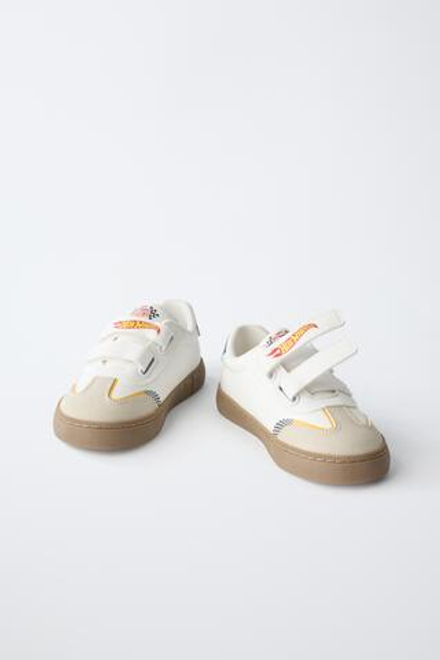 ZARA КРОССОВКИ HOT WHEELS©, БЕЛЫЙ