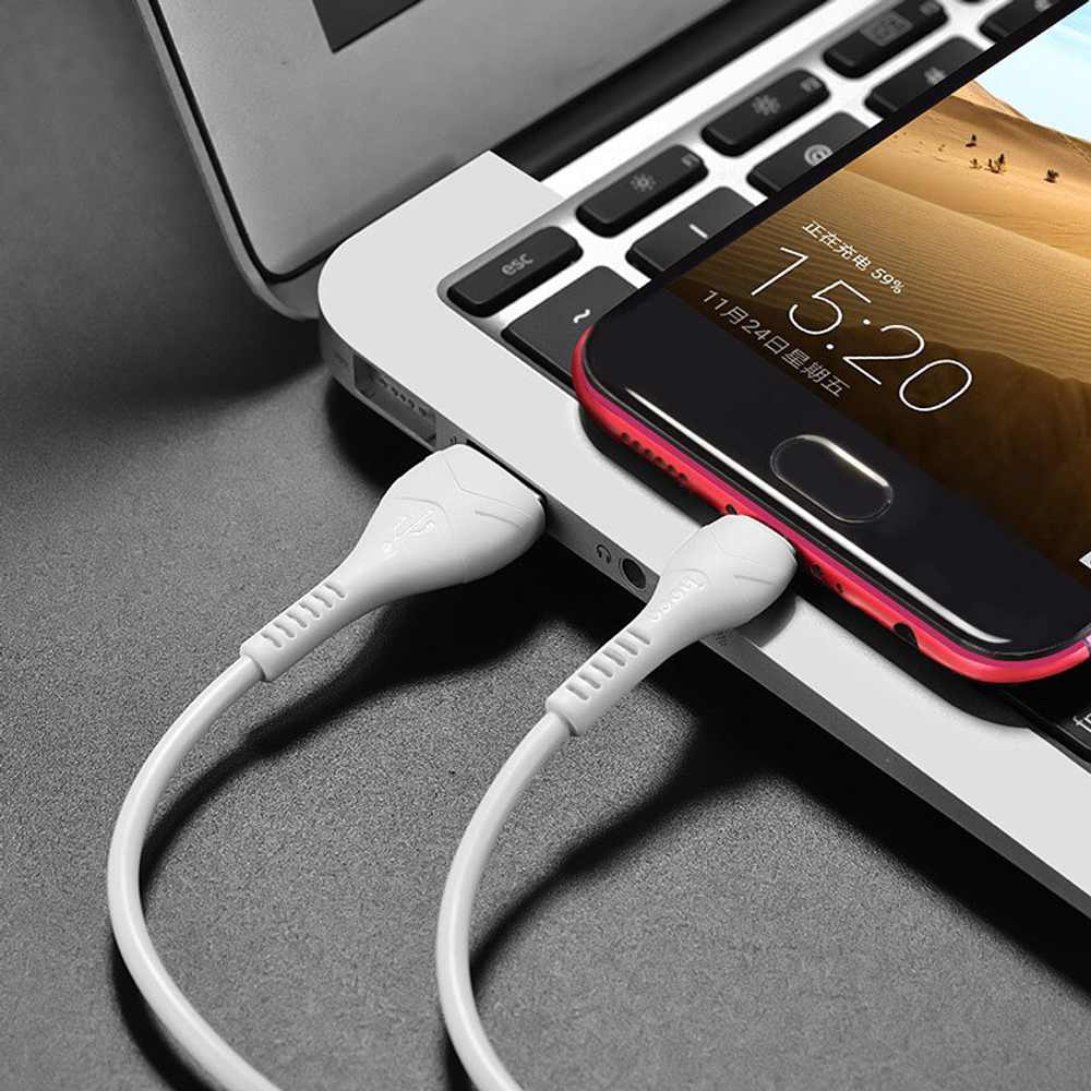 Кабель USB - Micro HOCO X37 (черный) 1m