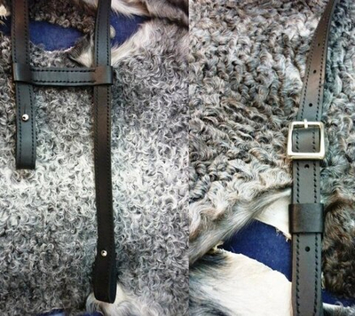 Портупея (перевес) под шашку плечевая, реестровая. Черного цвета