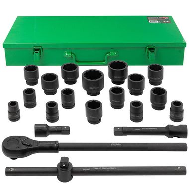 Набор инструментов ударных 21пр, 3/4''(12гр.) RockForce RF-6212-9MPB