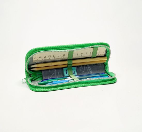 Пенал школьный с наполнением, Мотоциклист