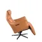 Вращающееся кресло из коричневой кожи модель 5137