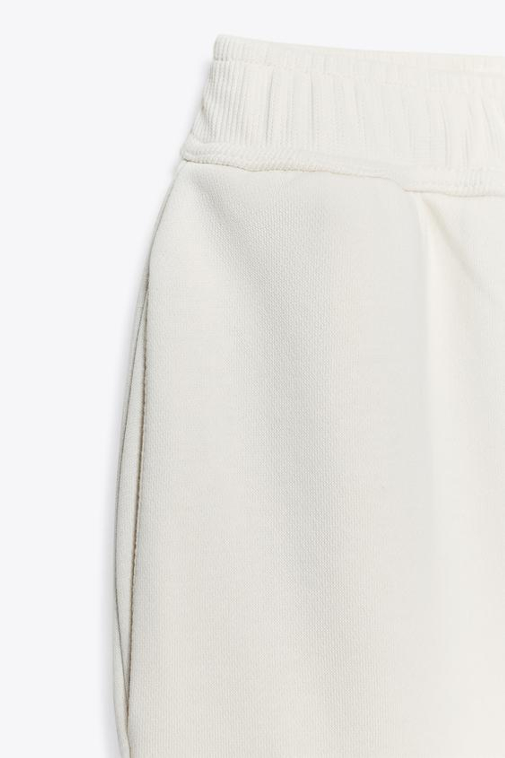 ZARA БАЗОВЫЕ БРЮКИ ИЗ МЯГКОЙ ТКАНИ, ЭКРЮ