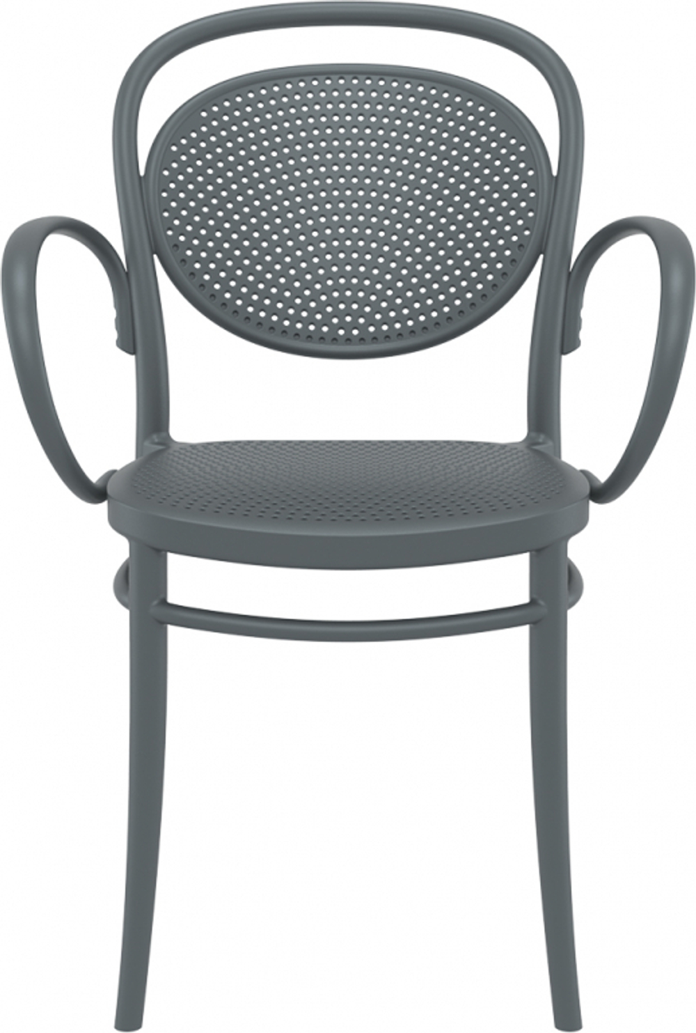Кресло пластиковое Siesta Contract Marcel XL, темно-серый