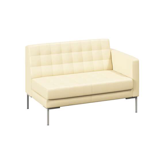 Форест Секция с подлокотником двухместная FR-SP-02 (L) Oregon 11/Металл Серый 1270*800*840