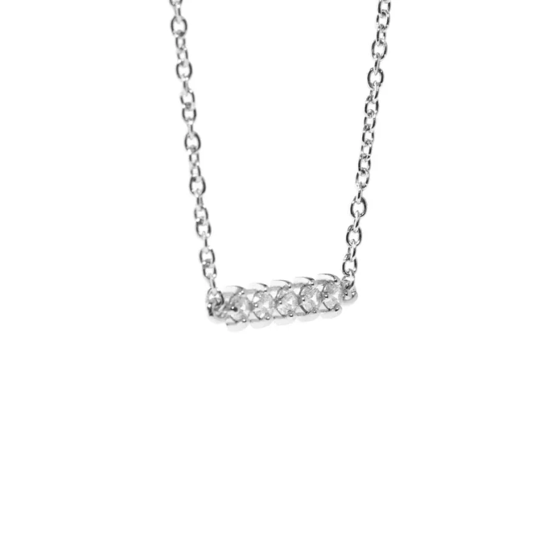 Браслет Ряд Камней – Серебро