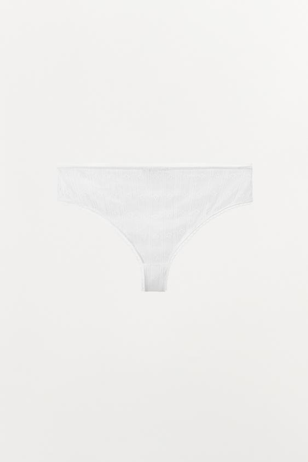 ZARA АЖУРНЫЕ ТРУСЫ С АТЛАСНЫМ БАНТОМ, БЕЛЫЙ