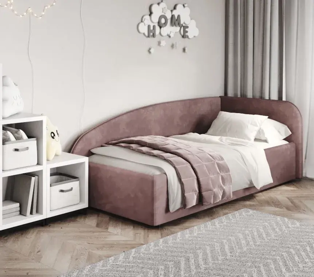 Кровать Элис 90х200 Терракотовый Правый Угол