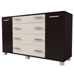 Комод № 4 венге/млечный дуб