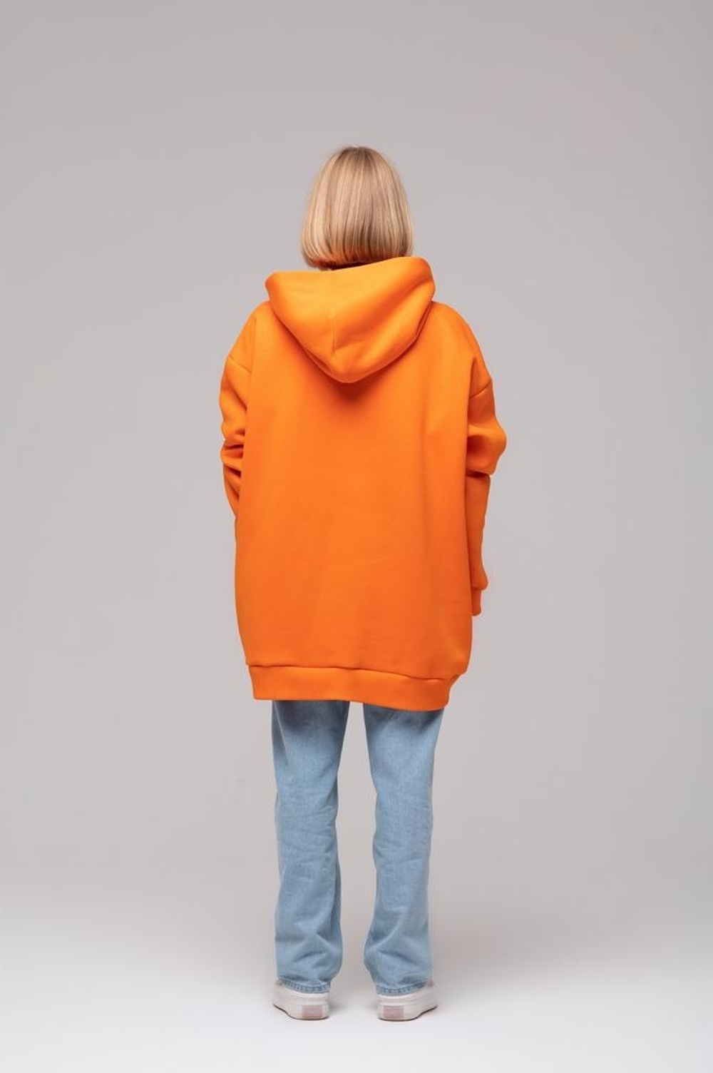 Свитшот oversize с капюшоном, Рыжий