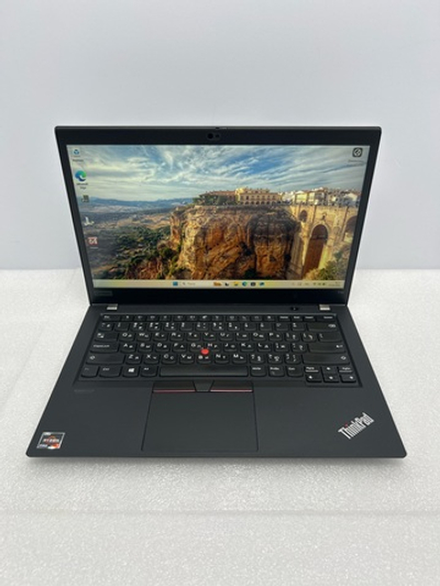 Ноутбук Lenovo ThinkPad T14 Gen 1 (20UES4QC00) 14"/AMD Ryzen 7 Pro 4750U/RAM 16GB/SSD 512GB/AMD Radeon Graphics/1920*1080/IPS/Windows 11/Подсветка кл-ры: НЕТ/Чёрный. Состояние: Уценка/большой след на матрице от клавиатуры/С1