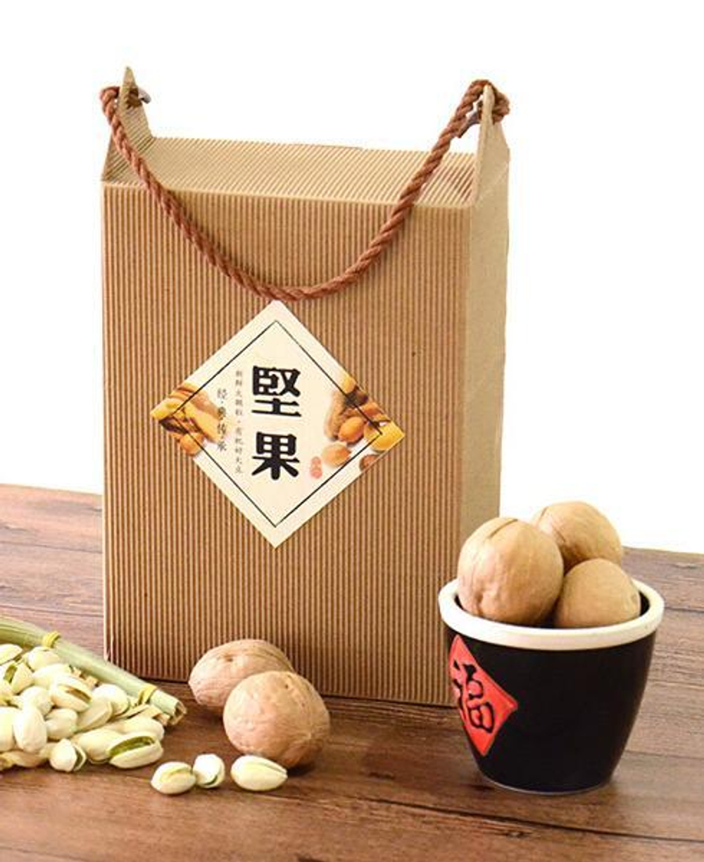 269043.3 Коробка подар. "Крафт" с ручкой, h=21см, размер=15*8см, картон гофриров крафт В РАЗОБР ВИДЕ