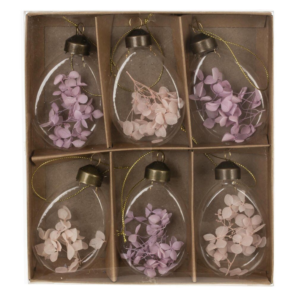 GAEM Набор из 6-ти изделий декоративных подвесных "Яйцо пасхальное" (6*3*10), L19 W21,5 H3 см