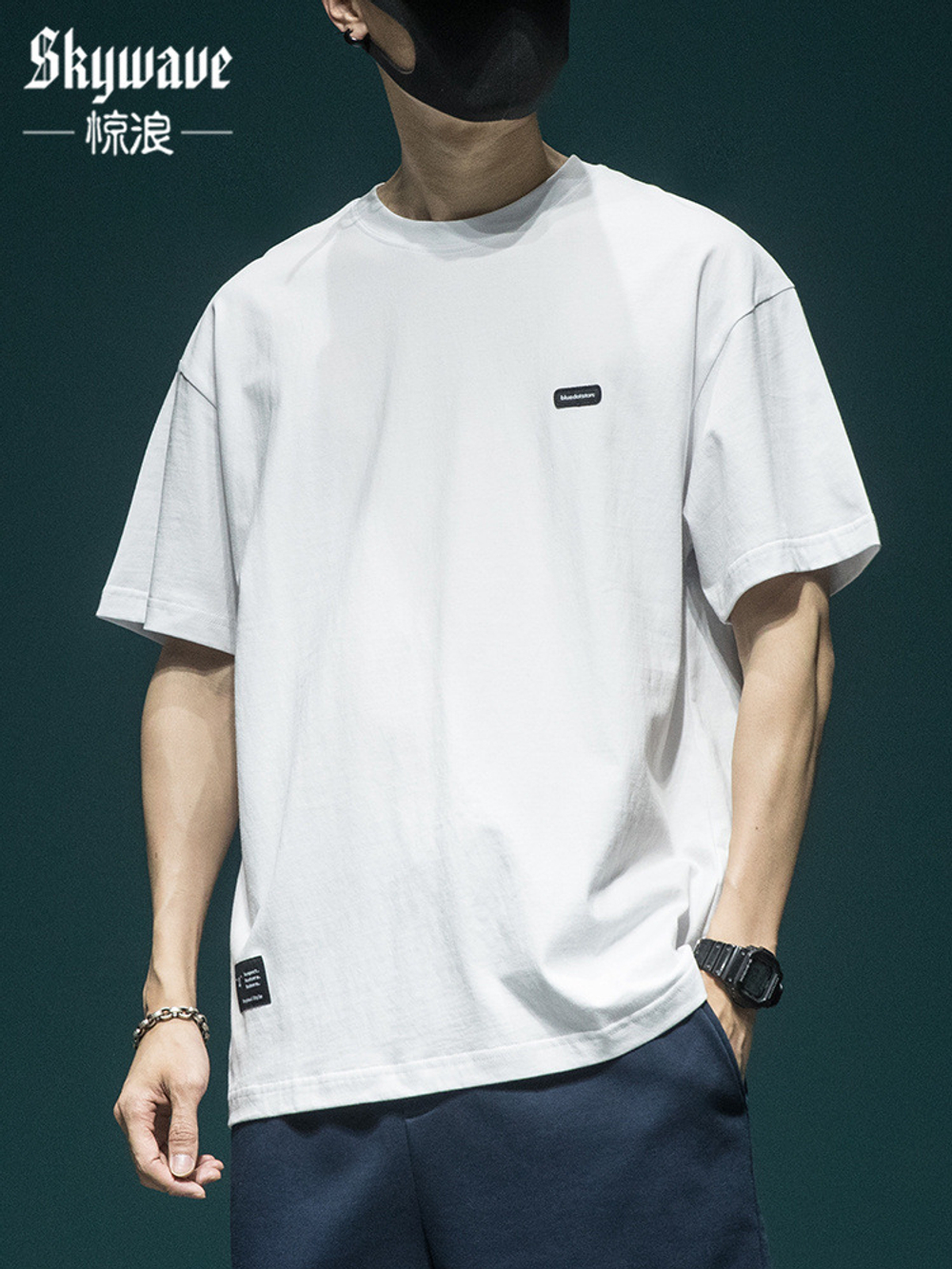 Летняя футболка с коротким рукавом мужская футболка с круглым воротом