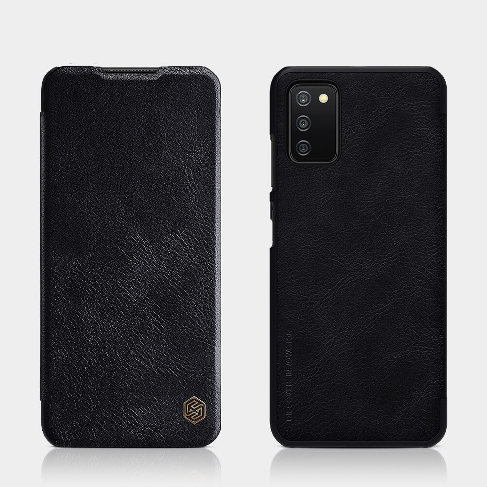 Кожаный чехол-книжка Nillkin Leather Qin для Samsung Galaxy A03s