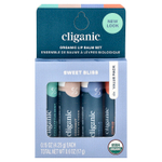Cliganic, Набор органических бальзамов для губ, Sweet Bliss, 4 шт. В упаковке, по 4,25 г (0,15 унции)