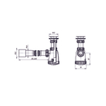 Сифон 1 1/4*32 "МИНИ" с гофрой 32*40*50 (800мм) BG3080 ИНКОПЛАСТ (винт М6*80)