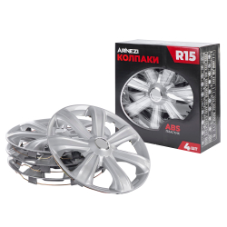 Колпаки R15 Sirrah 4шт (серые) ABS-пластик ARNEZI A0702001