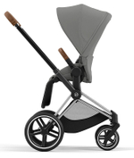 Коляска 3 в 1 Cybex Priam IV Chrome Brown complete и автокресло Cloud T i-Size Mirage Grey Plus Mirage Grey