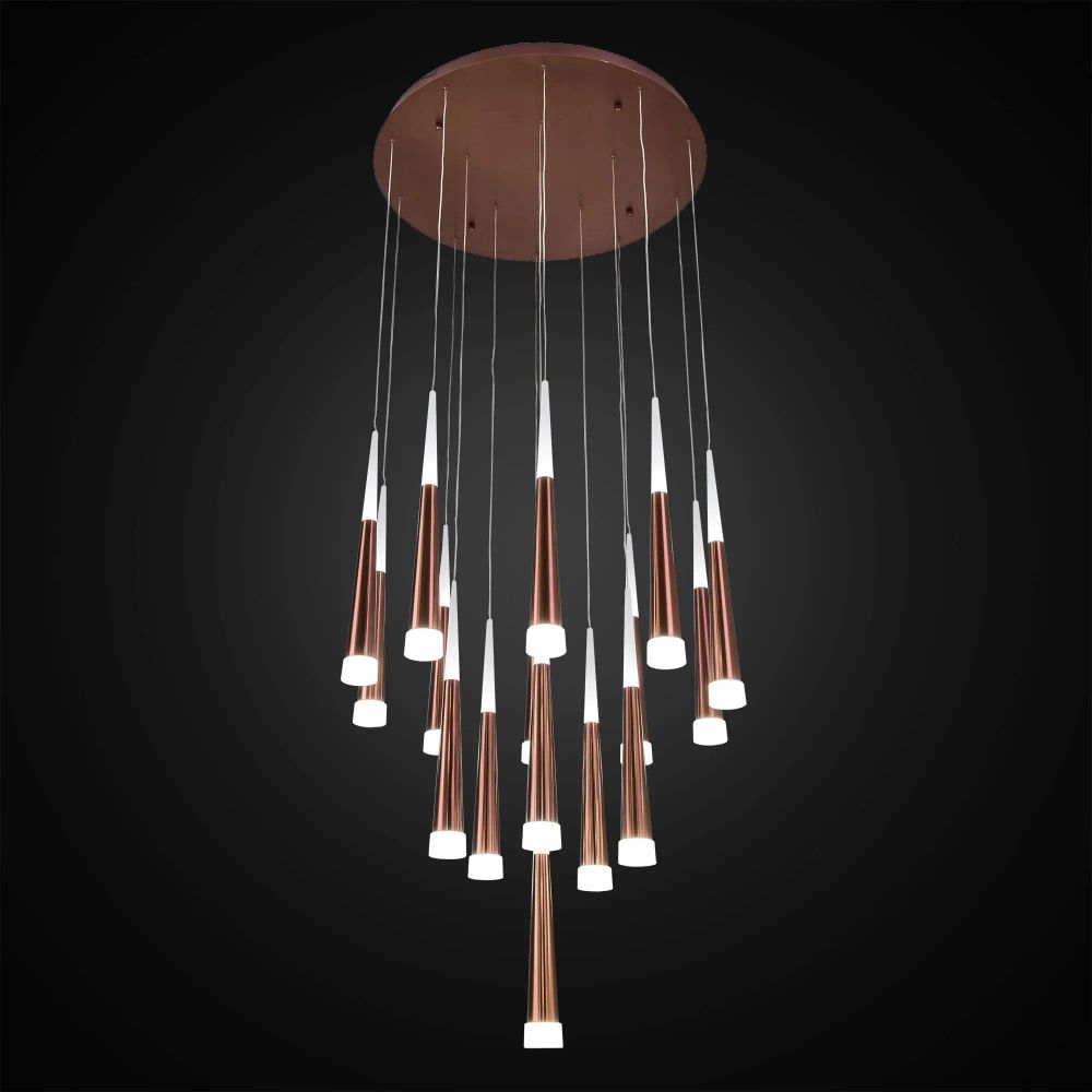 Citilux Вегас CL227163 LED Люстра каскадная Коричневая