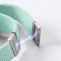 Эластичный ремешок зеленого цвета (Mint Green) для смарт часов Apple Watch размером 38, 40, 41 и 42MM, серия Mixture Ultra Series от Dux Ducis