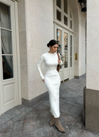 Платье AMELIA с закрытой спиной, белый