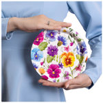 Тарелки фольгированные «Полевые цветы», 17 см/ 23 см, 6 шт