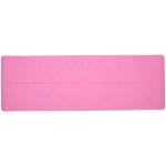 Коврик для йоги 6 мм 183*61 см «Шамбола» с лазерной гравировкой (ТРЕ), розовый