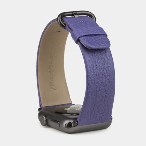 Ремешок для Apple Watch 44/45/46 mm из кожи теленка, цвета сирени