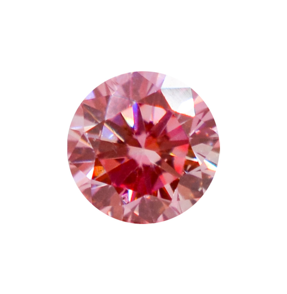 Лабораторно-выращенный бриллиант розовый Кр-57 2.45 - 2.50 мм