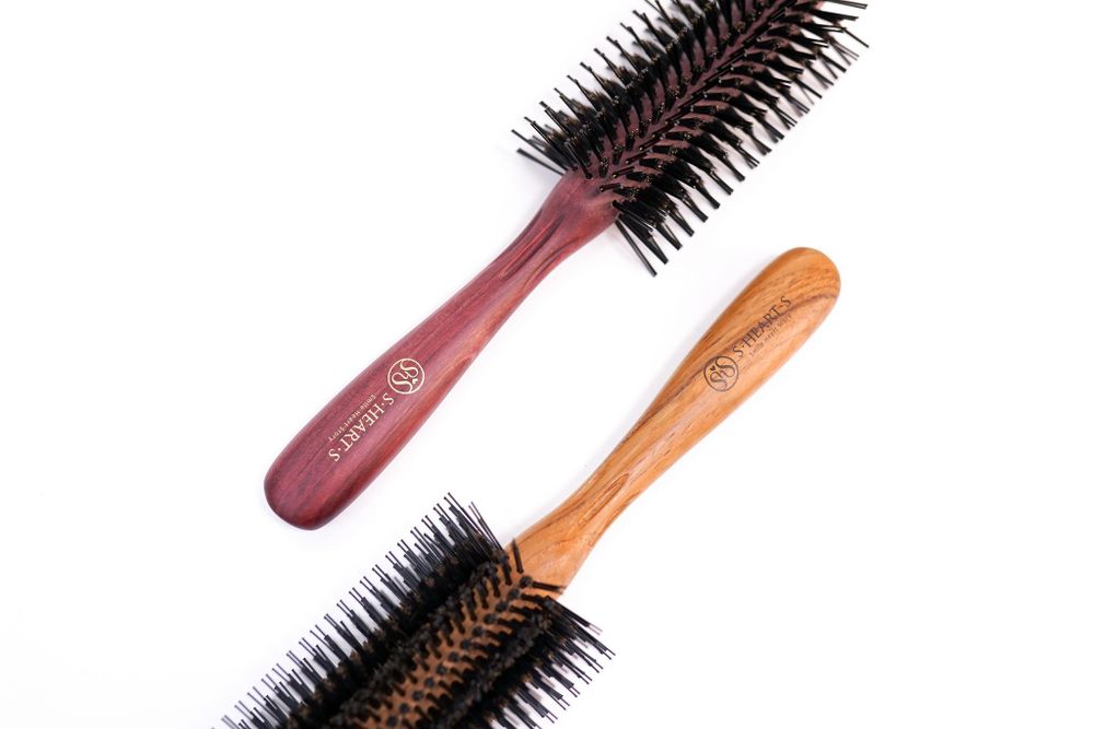 S-HEART-S Расческа для создания прикорневого объема VOLUME (темное дерево)