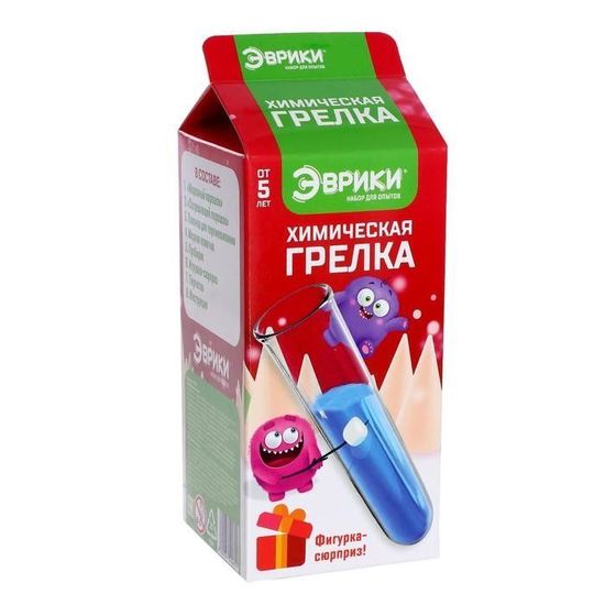 Набор для опытов 2в1 Химическая грелка и прикосновение мороза, Новый год