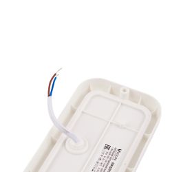 ULW-Q228 12W-4000K IP65 WHITE Светильник светодиодный влагозащищенный. Прямоугольник. Белый свет 4000K. 160×85×35мм. Корпус белый. ТМ Volpe
