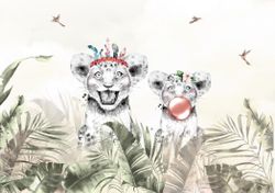 Фотообои Львята