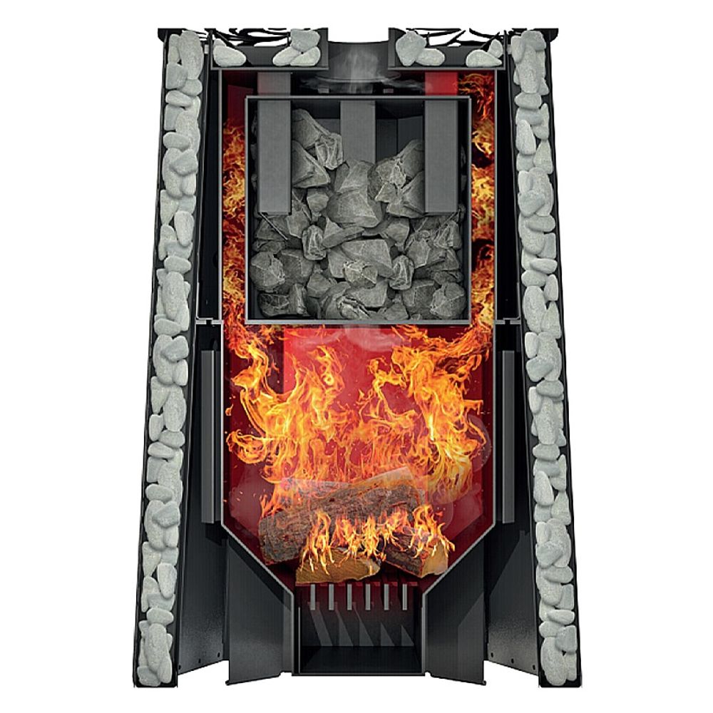 Дровяная банная печь Grill'D Violet 200 Long Max Stone
