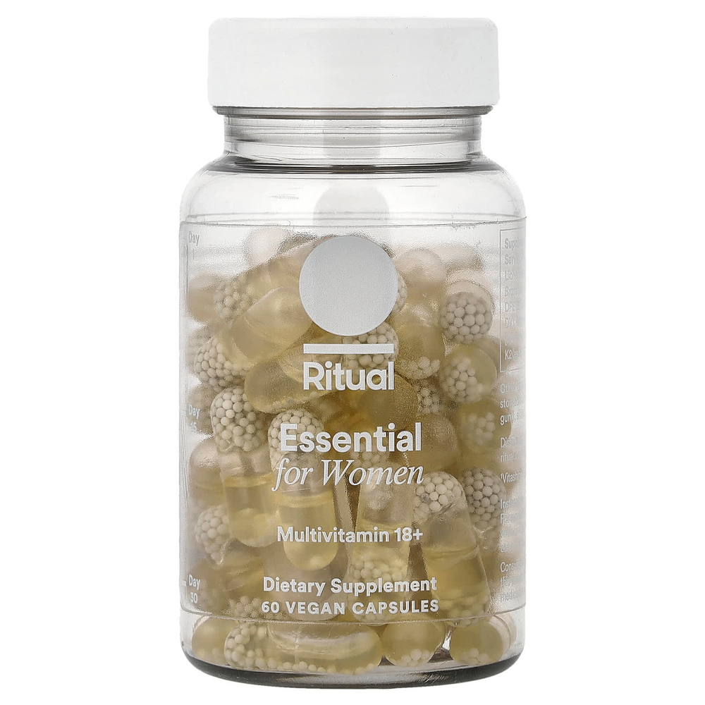Ritual, Essential for Women, мультивитамины для женщин старше 18 лет, с мятным вкусом, 60 веганских капсул