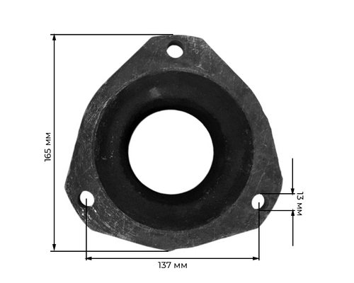 Шкив маховика 5-ти ручейковый D-136 мм для двигателя ZS1100/ZS1115NDL