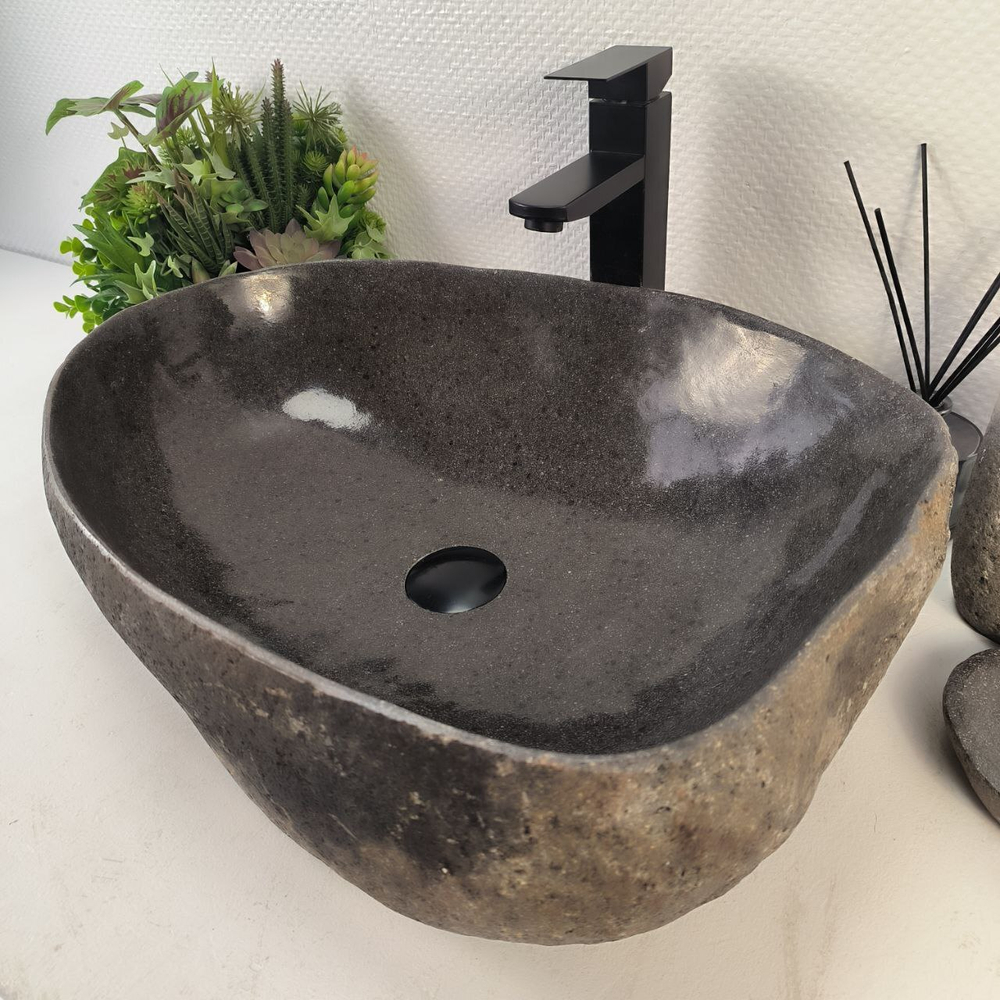Раковина из речного камня RS-65249 57*42*16 0862