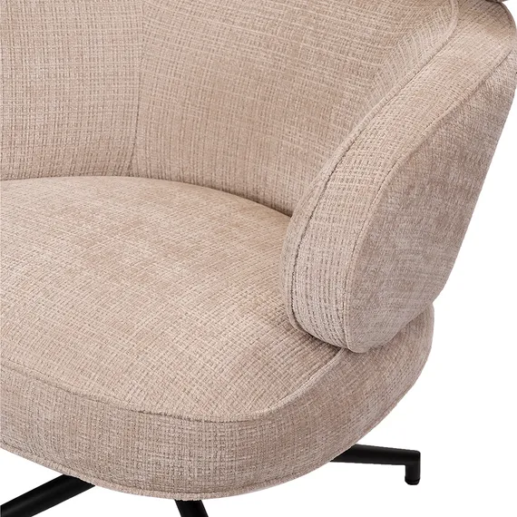 Крутящееся кресло Claude, бежевый шенилл