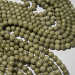 Зеленый алашаньский агат натуральный, бусины в форме шара 6,3мм